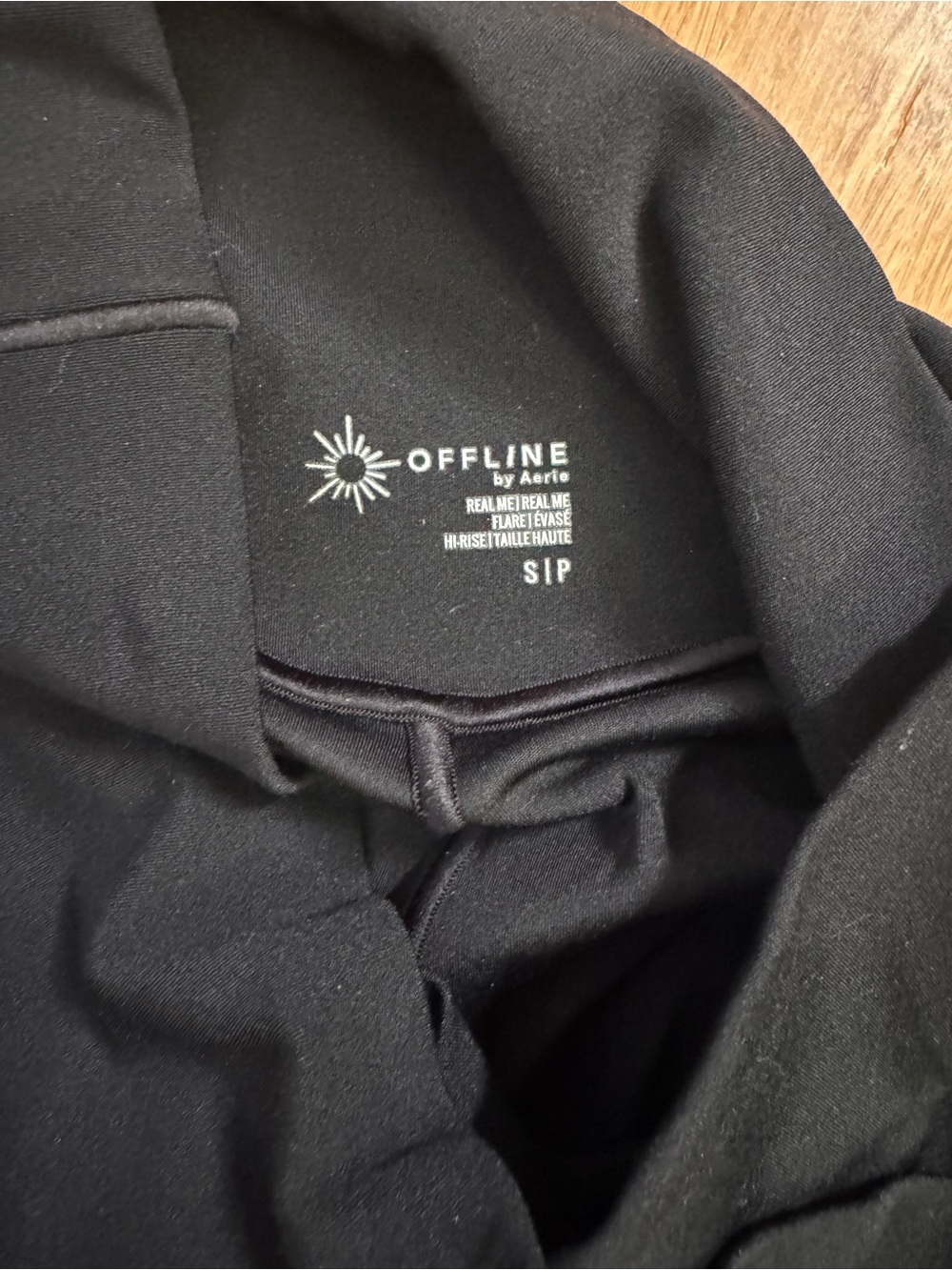 Offline by Aerie High-Waisted Black Flared Yoga Pants - Picture 2 of 2